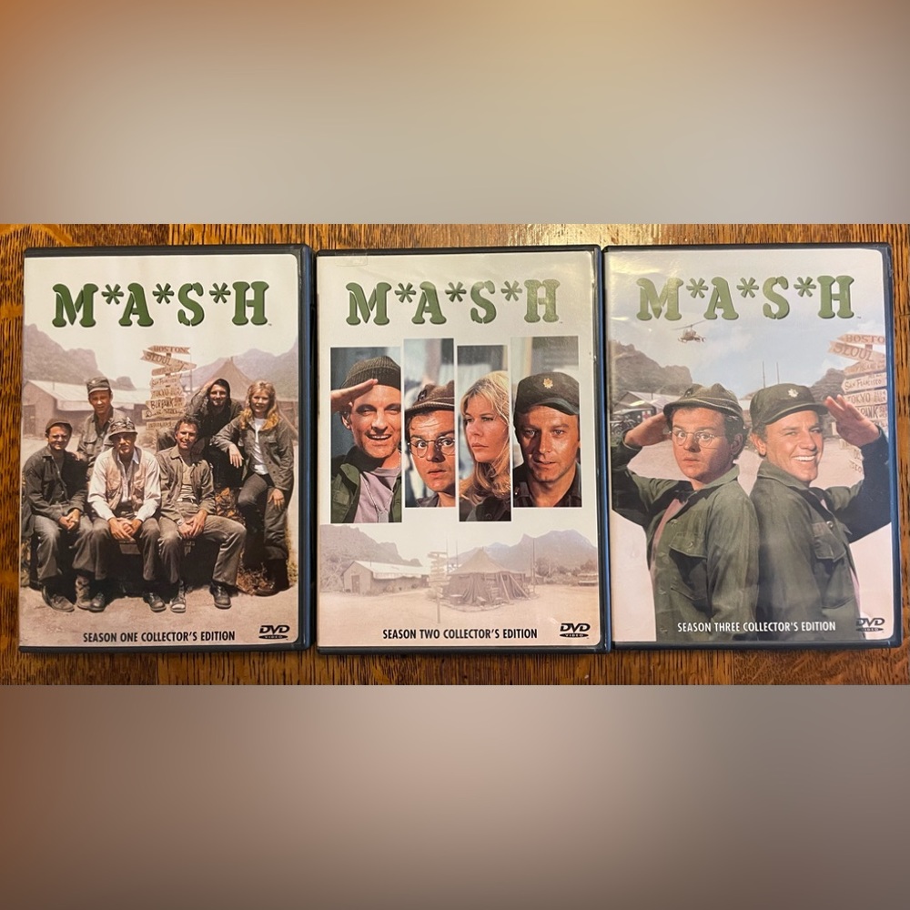 Seasons 1, 2, and 3 of M.A.S.H.- DVD Sets
